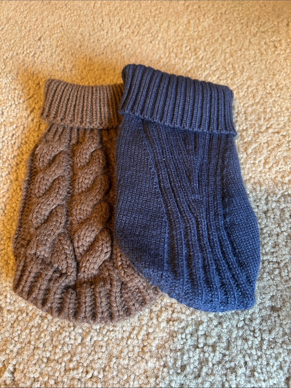 Dog cable knit sweaters